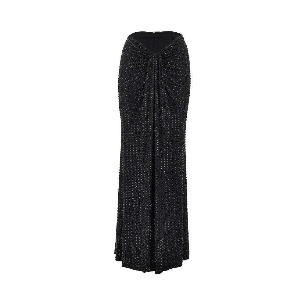 Venuja Crystal-Embellished Jersey Maxi Skirt